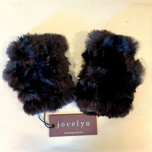 Jocelyn Faux Fur Fingerless Mittens